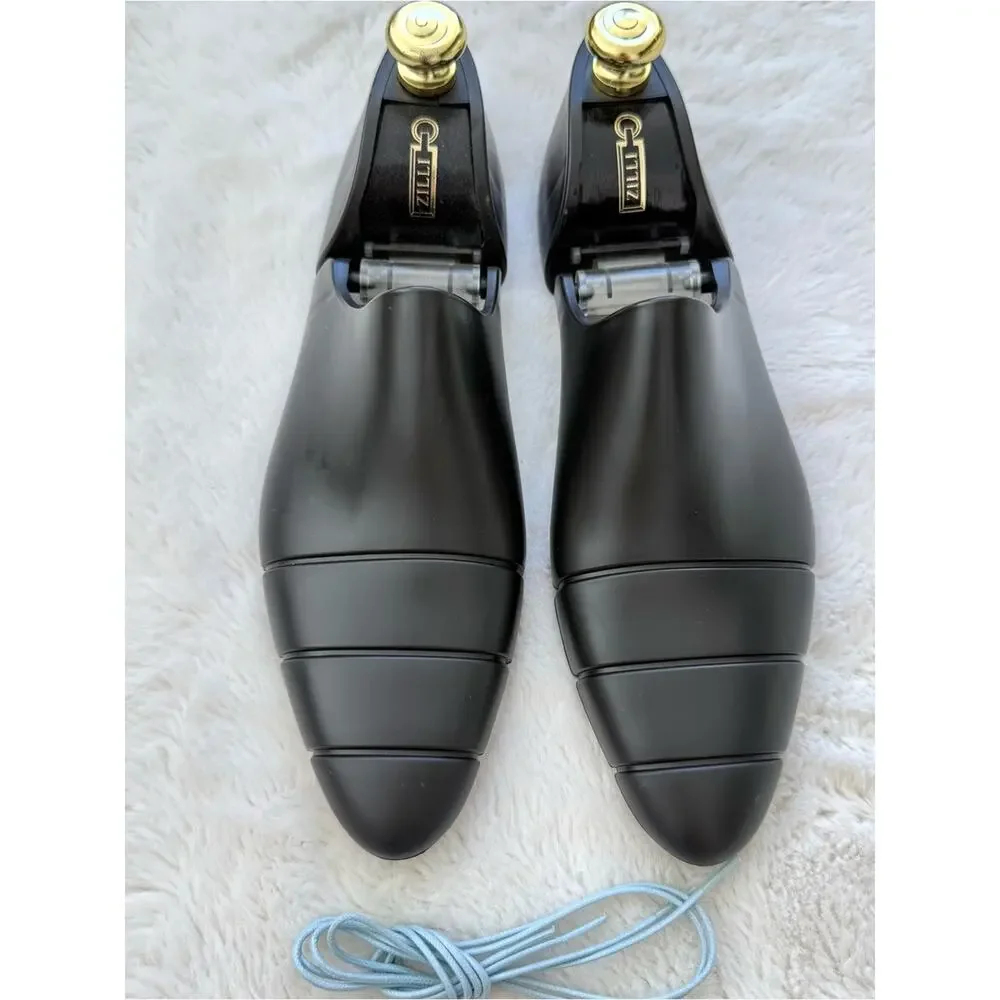 Zilli men blue full crocodile skin derbies size 44 EU or 11 US Retail 4500$
